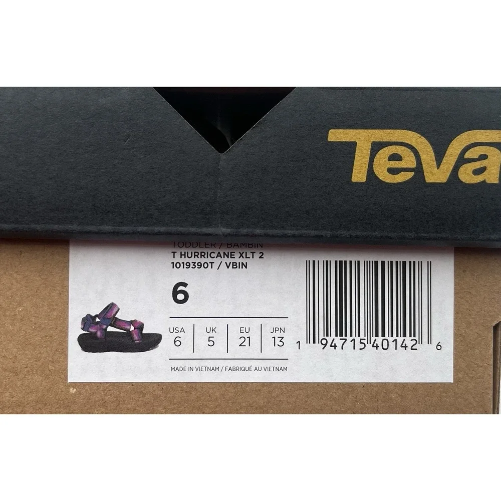 Teva Hurricane XLT2 Toddler Girls Sport Outdoor Sandals Size 6 Pink Indigo Blue